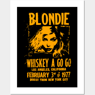 Vintage Blondie Music Whiskey A Go Go Posters and Art